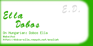 ella dobos business card